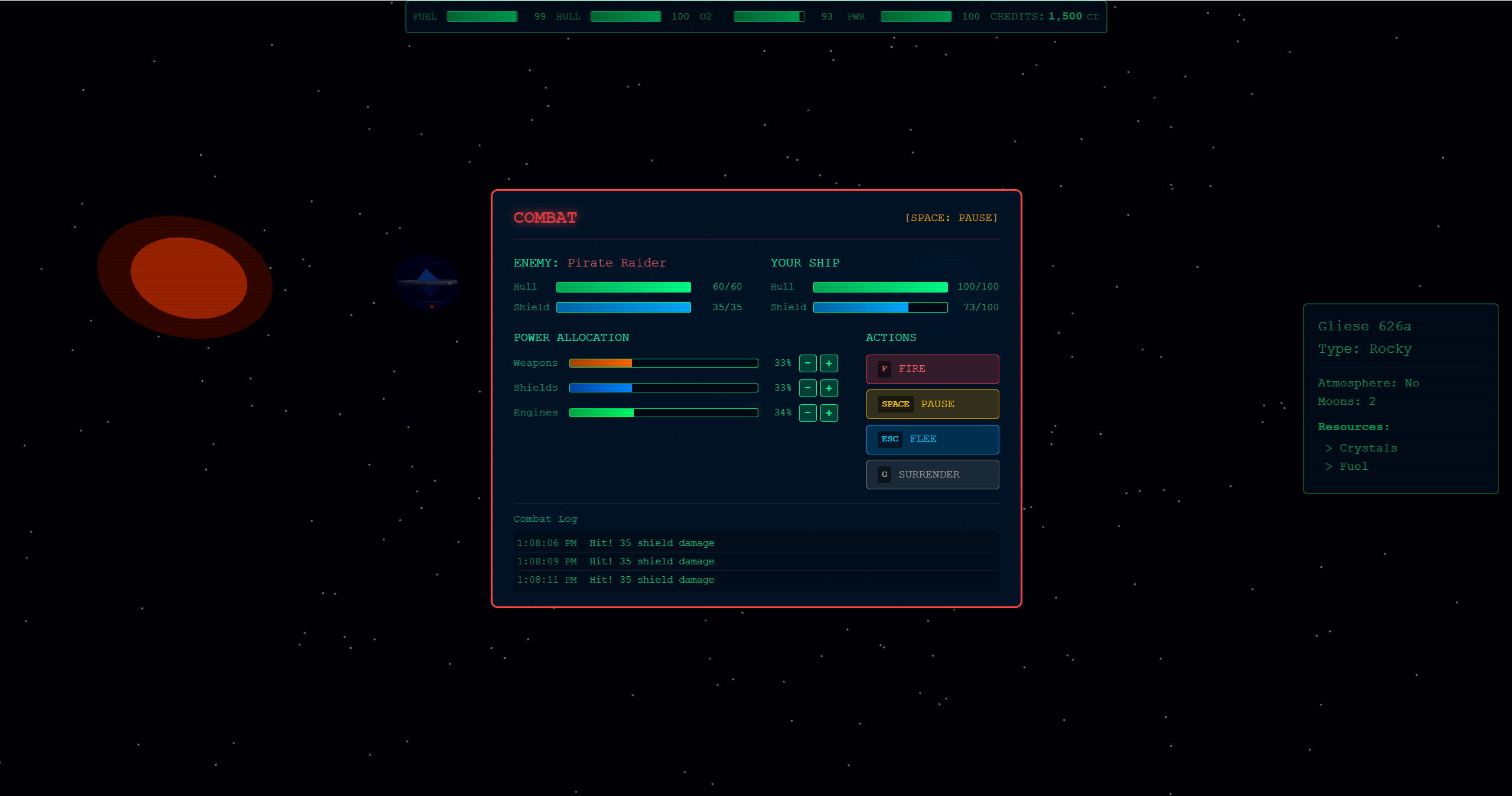 Combat - Tactical battles