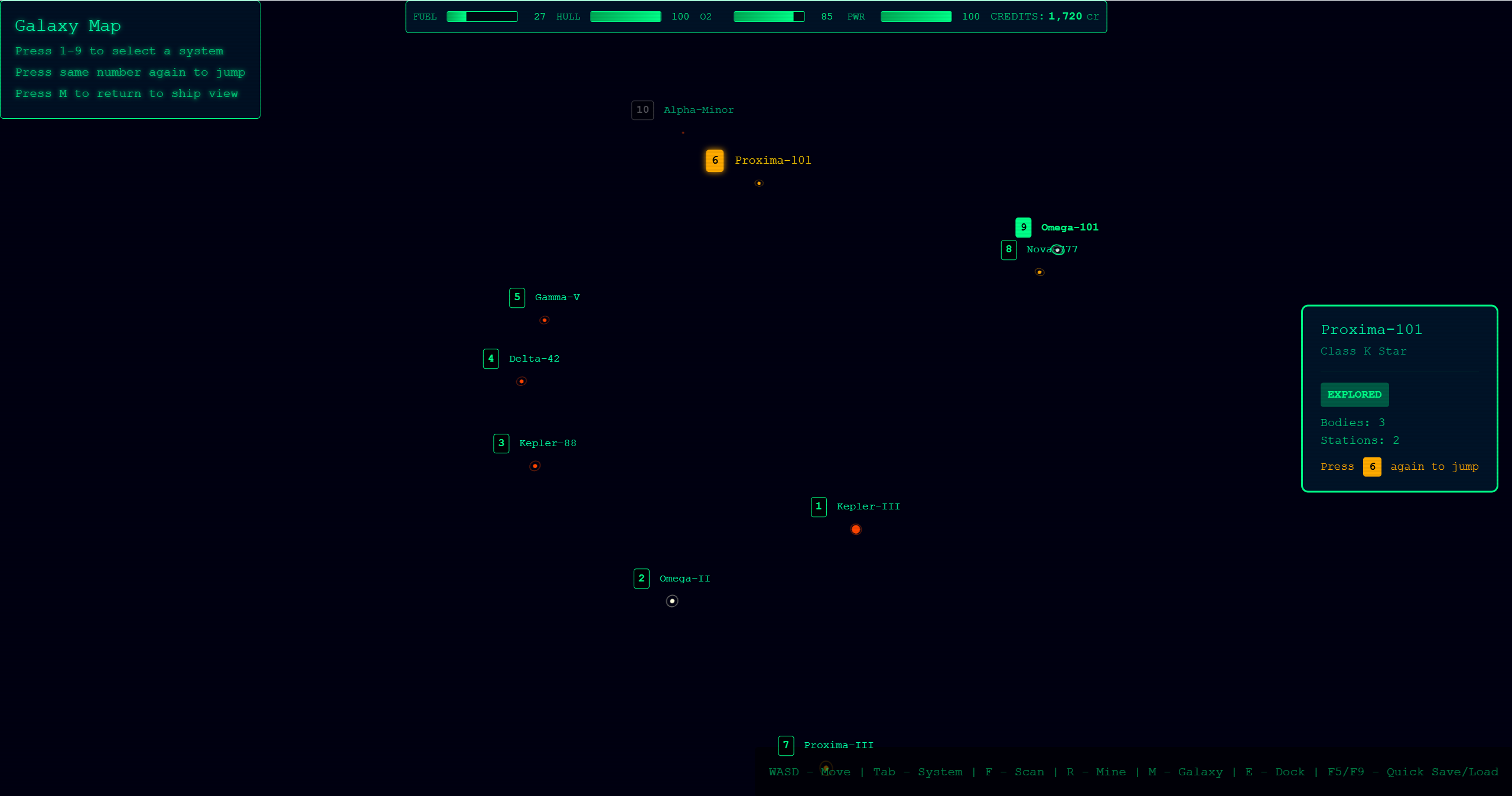 Galaxy Map - Navigate the stars